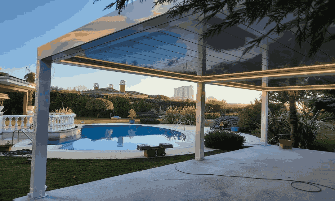 Pergola-aus-Aluminium